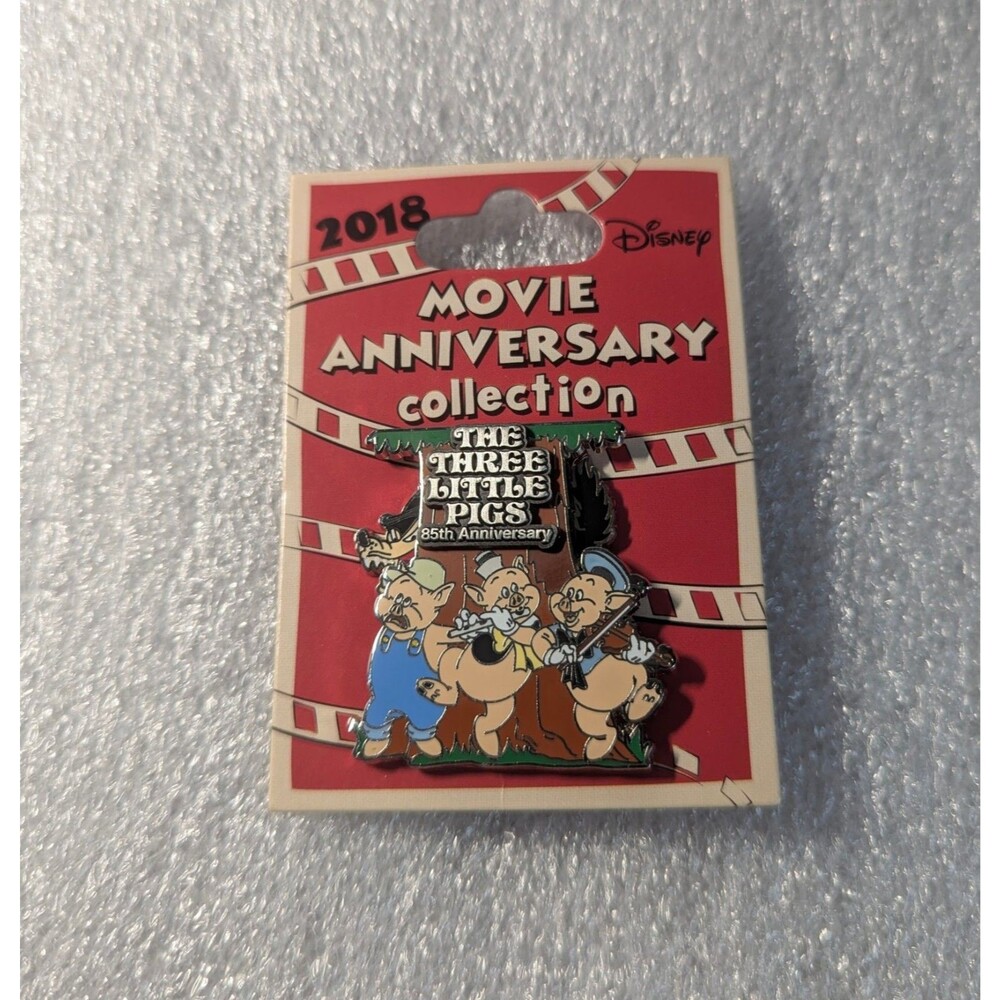 THE THREE LITTLE PIGS 85TH ANNIV SLIDER PIN DISNEY CE LE 500 New